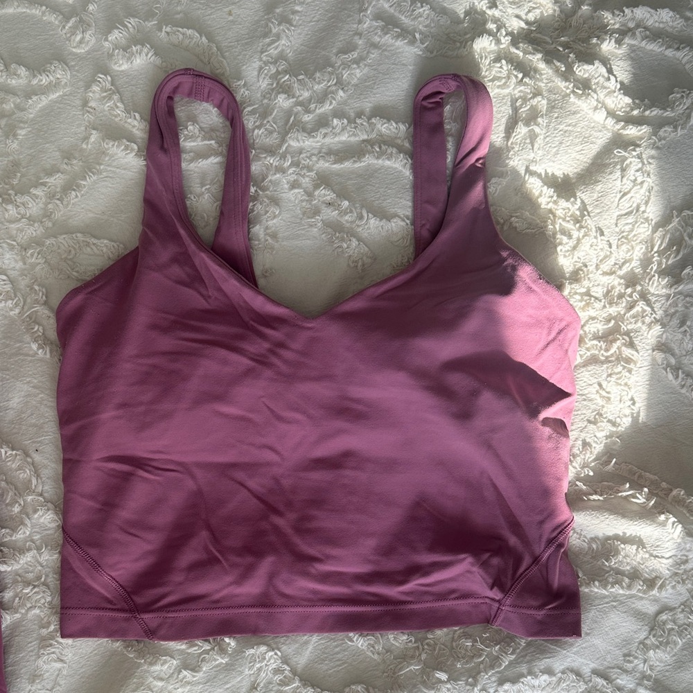 Lululemon Purple Leggings and Sports Bra Set - Picture 2 of 6